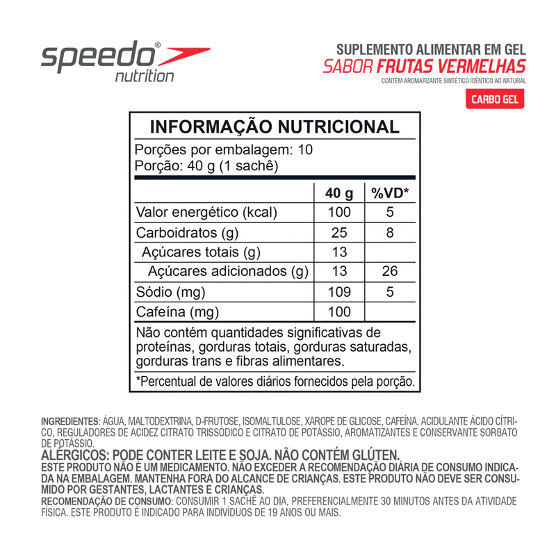 Muscle Open | Energy Gel Speedo by Z2 Frutas Vermelhas (25g Carb