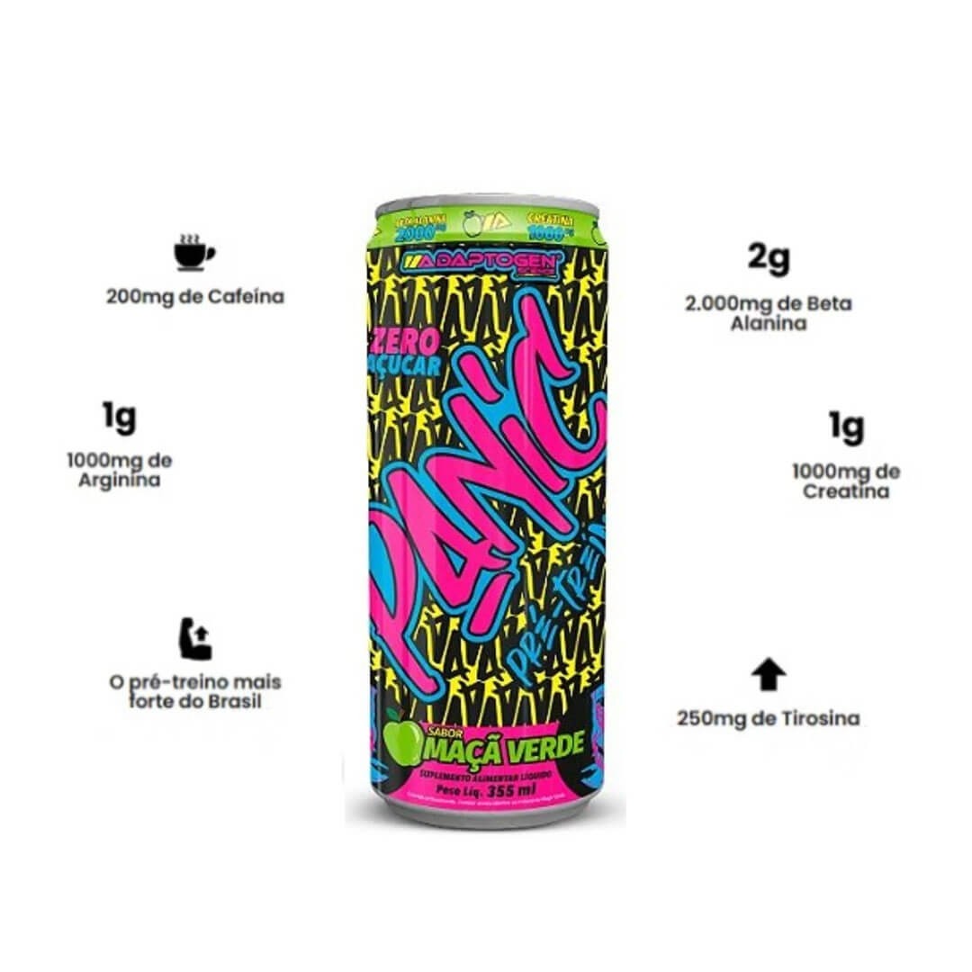 Muscle Open | Panic Energy 355ml Adaptogen | Mais Energia em
