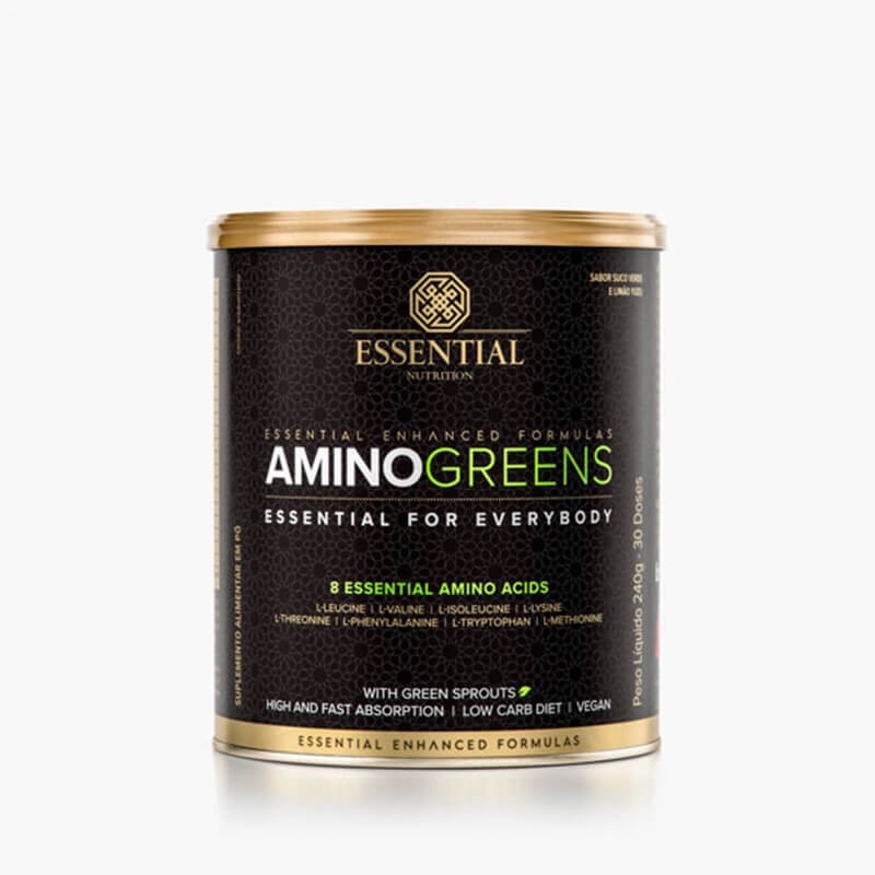 Amino Greens Essential 240g Suco Verde e Limão Yuzu