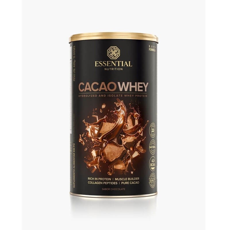 Cacao Whey Essential 450g Cacau
