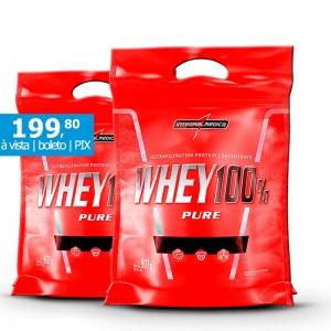 Combos Suplementos Whey 100% Pure Integralmedica REFIL 1,8kg (2 x 900g)