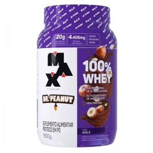 100% Whey Max Titanium x Dr Peanut POTE 900g 