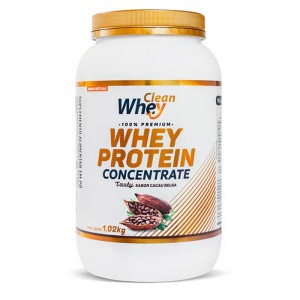 Whey Protein Concentrate Clean Whey 1,02kg Cacau Belga