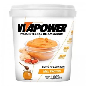 Pasta de Amendoim Vita Power 1,005kg Mel Protein