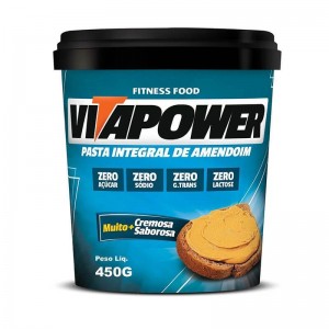 Pasta de Amendoim Vita Power 450g Integral