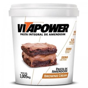 Pasta de Amendoim Vita Power 1,005kg Brownie Cream