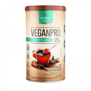 VeganPro Whey Nutrify 450g Chocolate com Morango